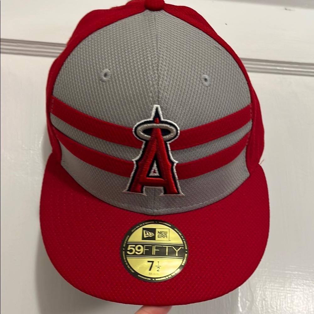 Los Angeles Angels New Era Red and Gray Baseball Cap